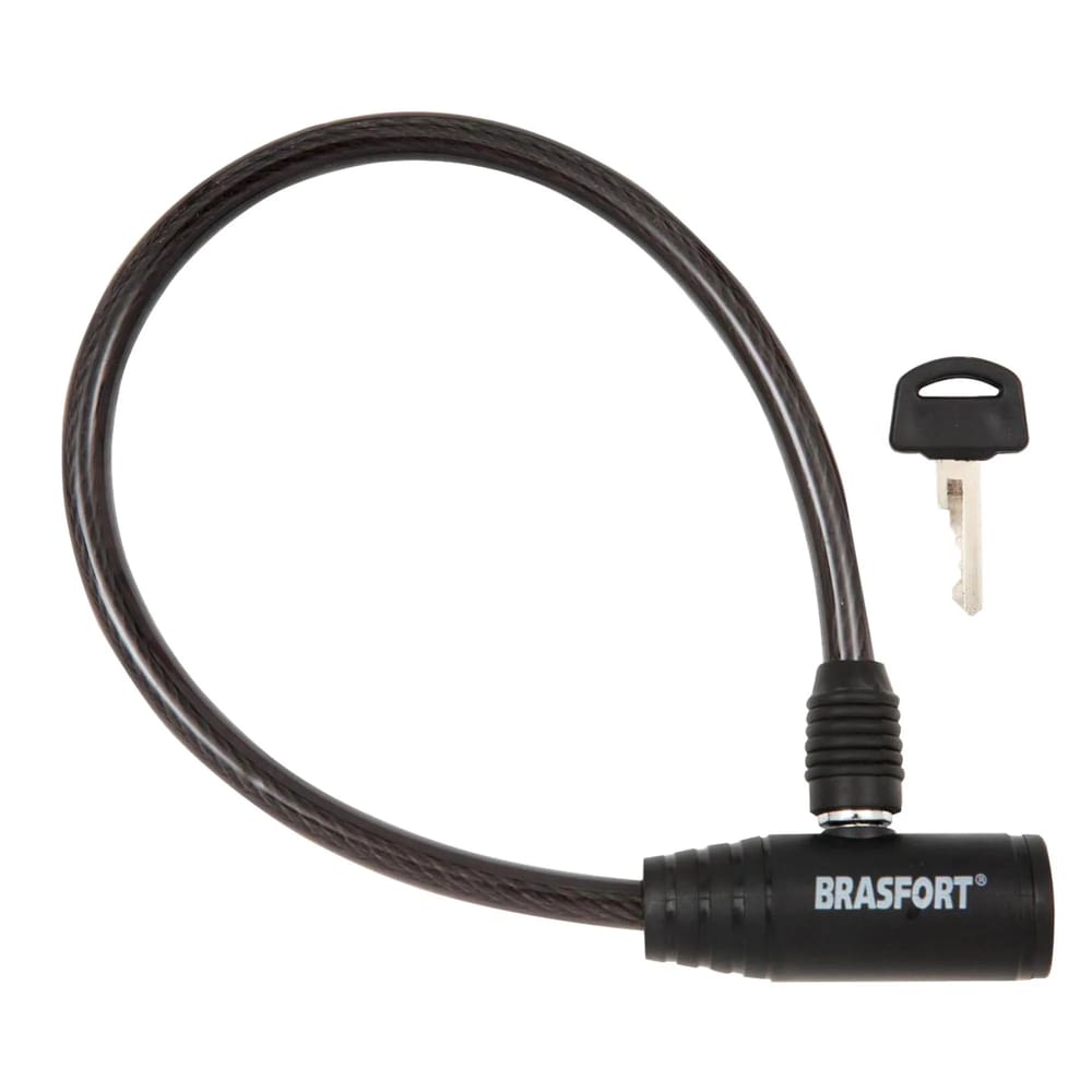 Cadeado Para Bicicleta/moto Com Chave 8mm X 60cm Brasfort