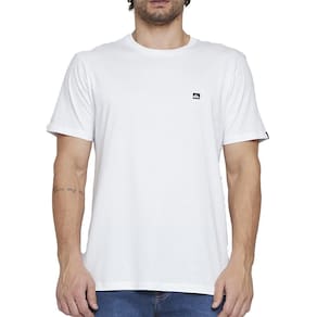 Camiseta Quiksilver Transfer Square SM25 Masculina Branco