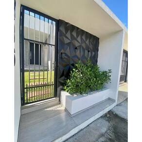 12 Placas 3D Pvc Painel Trapézio Revestimento Parede 50X50Cm