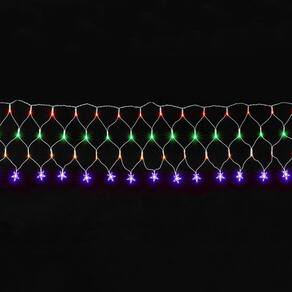 Pisca Led Rede Com Estrela - 120L 8 Modos
