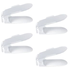 Kit 4 Organizadores Sapatos Reforçado Regulagem Transparente
