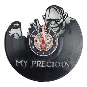 Relógio Artesanal Disco Vinil Senhor Dos Anéis My Precious