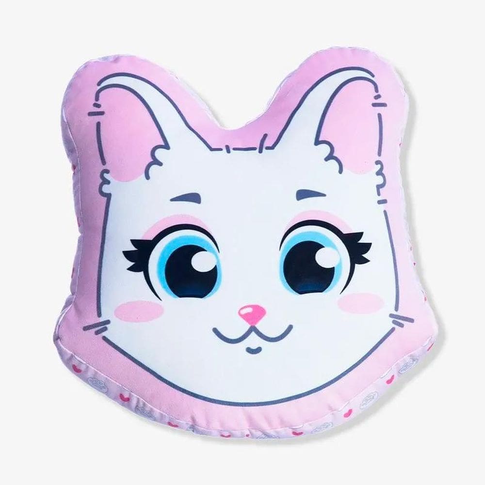 Almofada Formato Fibra Eu Amo Gatos 10065239 - Zonacriativa