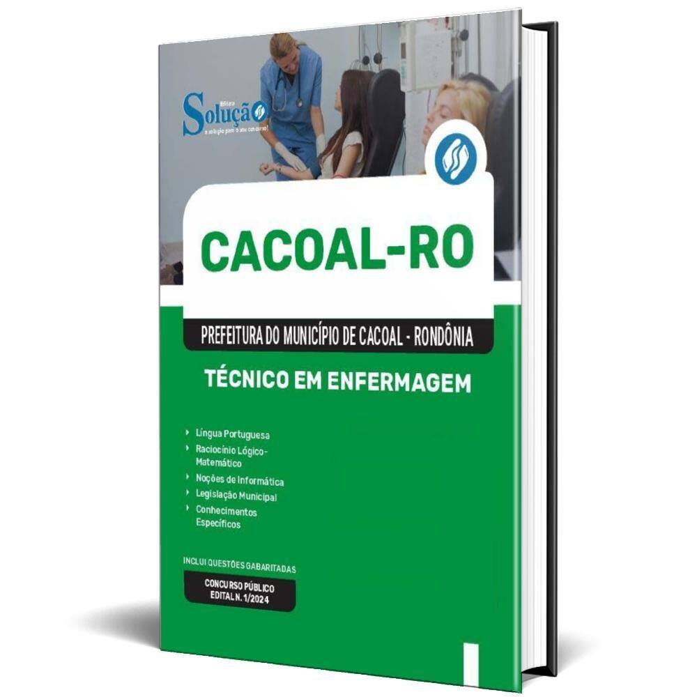 Apostila Prefeitura Cacoal Ro 2024 - Técnico Em Enfermagem