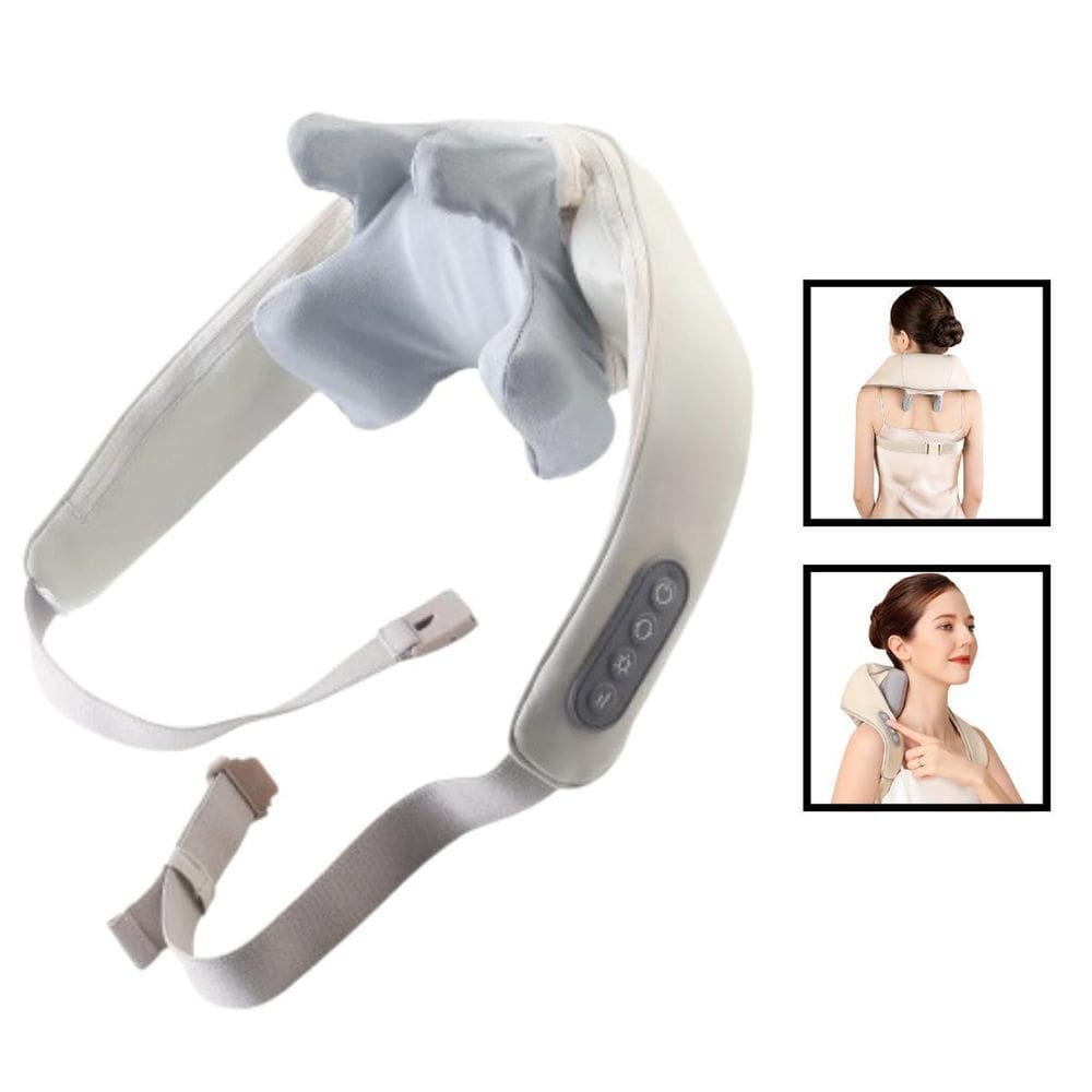 Massageador Shiatsu Com Regulagem Para Costas E Ombros -