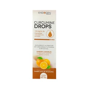 Curcumina Em Gotas Sabor Laranja Curcumine Drops 30Ml