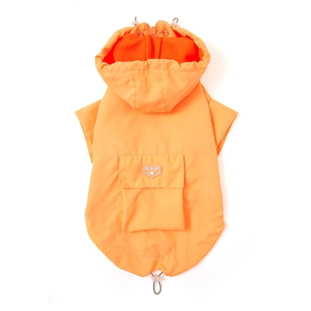 Capa De Chuva Pet Zampe - Laranja Neon - 2Gg