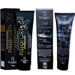Kit Pomada Fisio Fort Premium + Cartilagem de Tubarão