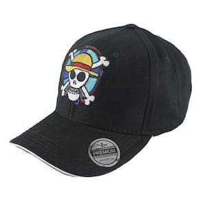 Boné Geek Bordado Aba Curva One Piece Bombeta Ajustável