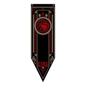 Bandeira Flâmula Com Brasão Casa Targaryen Game Of Thrones