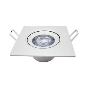 Spot Supimpa Led 12W Branco Fosco Luz Amarela 3000K Quadrado Bivolt Avant