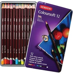 Lápis De Cor Coloursoft Estojo Com 12 Cores Ref.0701026 Derw