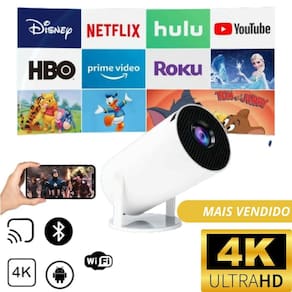 Mini Projetor 4K Wifi Bluetooth Video Beam Hy300 Automatic