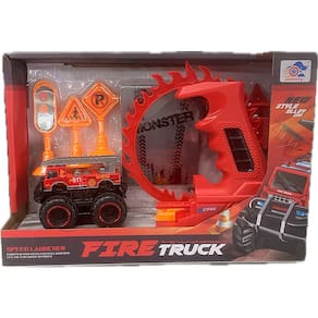 Pista Lançador de Carrinhos de Brinquedo Fire Truck 779-59A - Dorémi