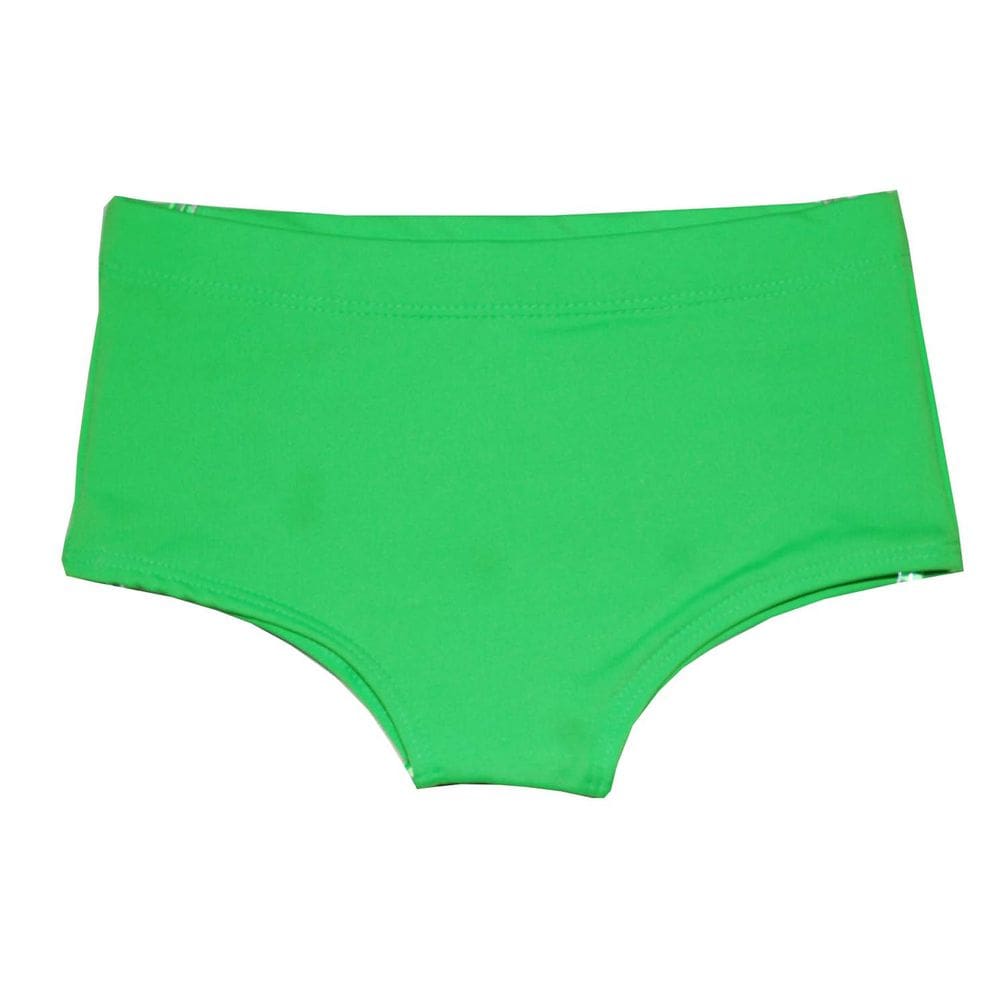 Sunga Lisa Infantil Praia Menino Uv50 Piscina Natação Verde