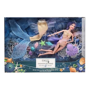 Boneca Emily Sereia Fashion Mermaid Polvo QJ137B - Dorémi