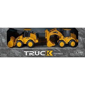 Kit 2 Carrinhos de Construção Miniatura Escala 1:50 2627-2 - Dorémi