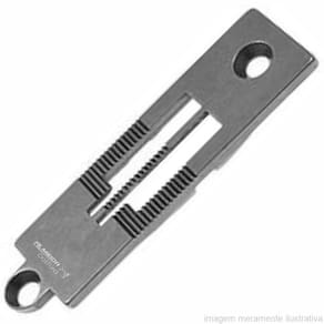 CHAPA DA AGULHA DA COSTURA RETA PESPONTADEIRA 2 AGULHAS PFAFF - 91-046715 1/4"