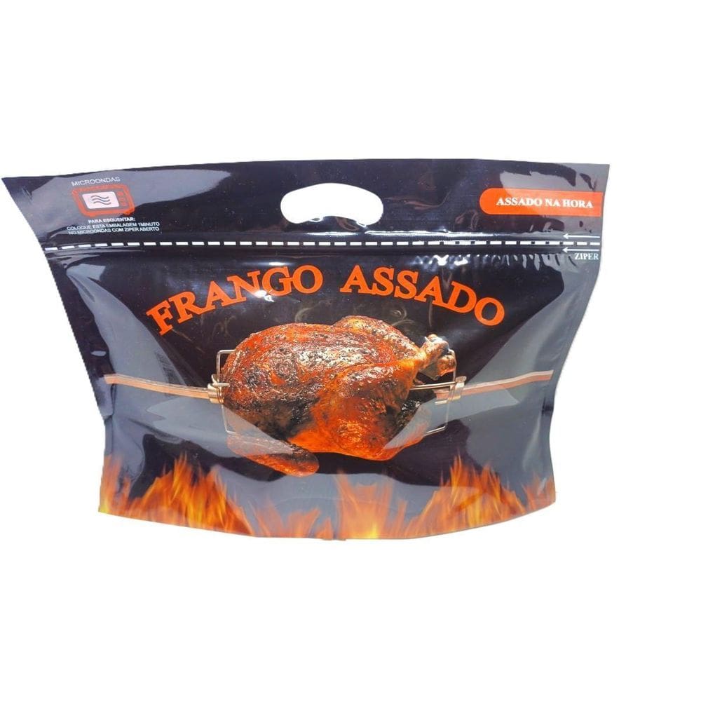 Saco Embalagem Frango Assado Ate 3 Kg/Ziper/200 Unid