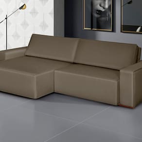 Sofá Siena - Retrátil / Reclinável 240 Cm Veludo Marrom