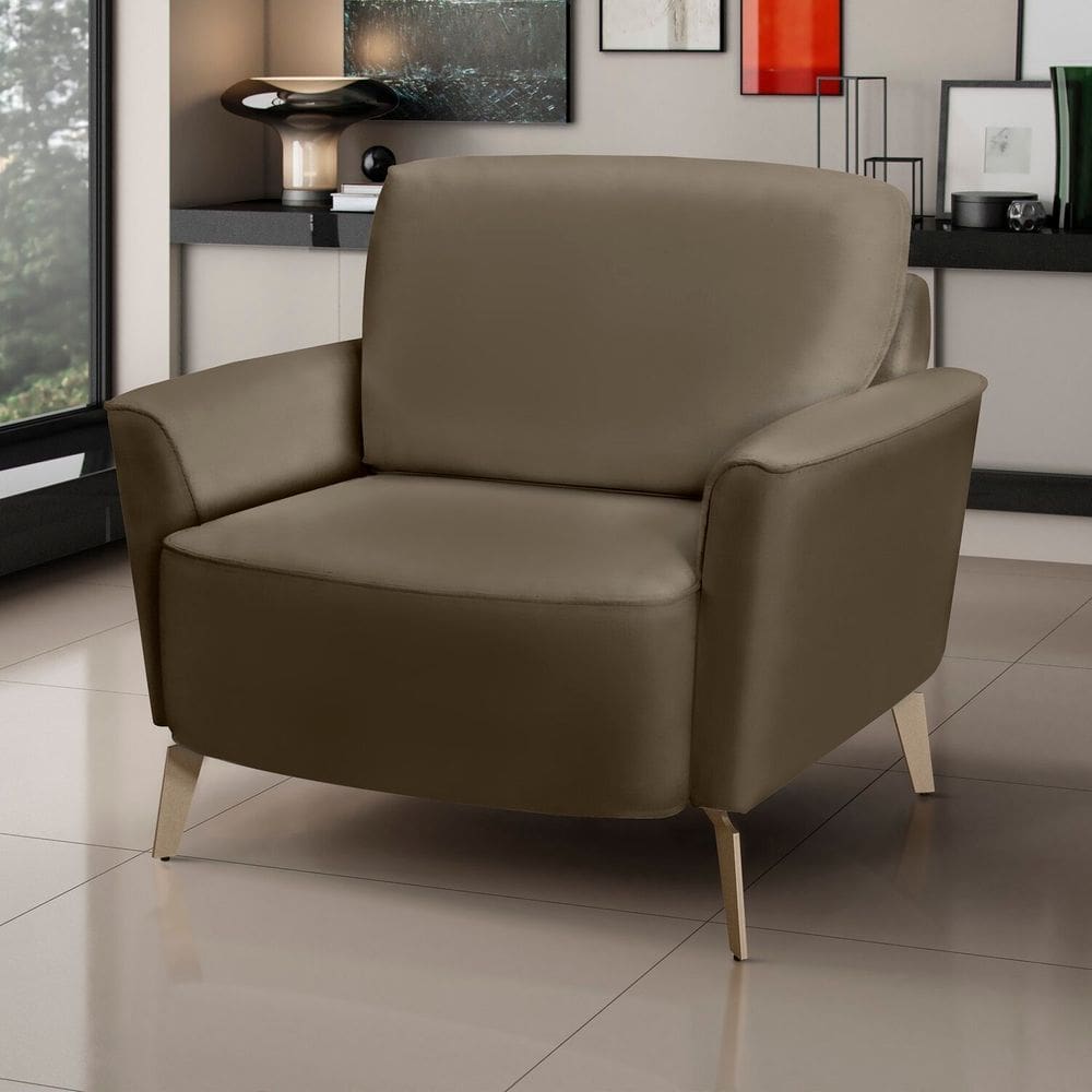 Poltrona para Sala de Estar Star Marrom
