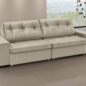 Sofá Orion - Retrátil / Reclinável 280 Cm Veludo Marfim