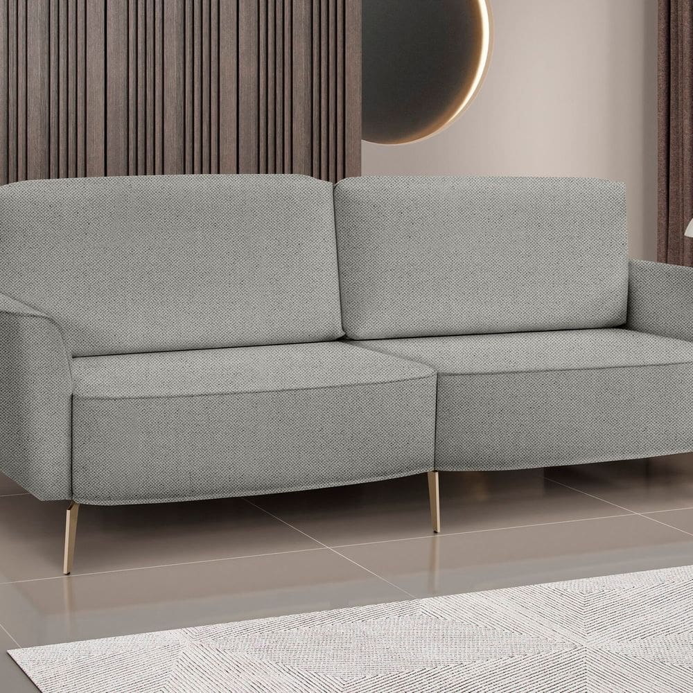 Sofá Vênus 180 Cm Linho Cinza
