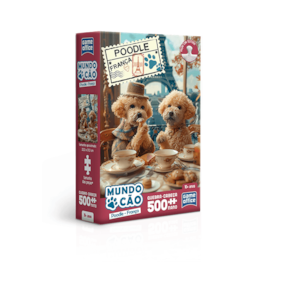 Quebra Cabeca - Mundo Cao - Poodle Franca - 500 Pecas TOYSTER