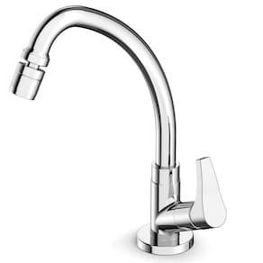 Torneira para Cozinha de Mesa Bica Alta Móvel com Arejador Articulado Like Cromado