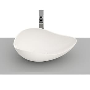 Kit 3 Cubas de Apoio Oval 54x37,5cm Ruy Ohtake Roca Bege