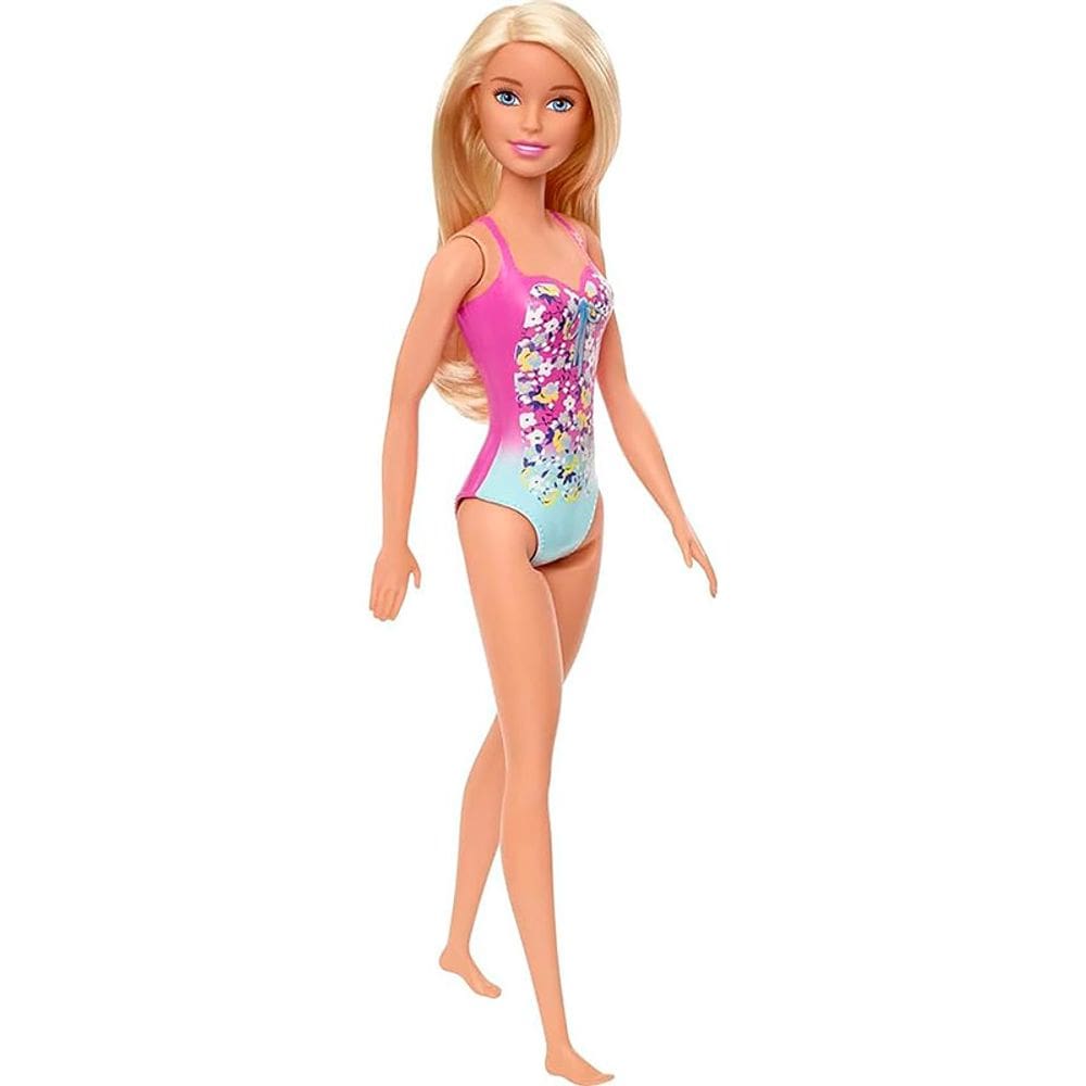 Boneca Barbie Praia com Maiô Pink DWJ99 HXX48 - Mattel