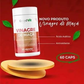 Vinagre de maçã em cápsulas 1000mg c/60