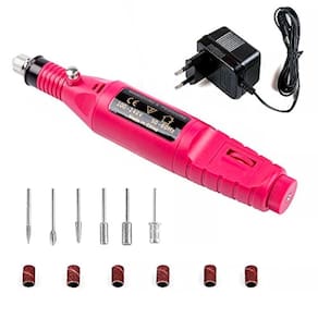 Mini Motor Elétrico Portátil Rosa 110V/220V Unhas Naturais