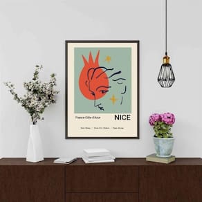 Quadro Decorativo Arte Matisse - Nice 24X18Cm