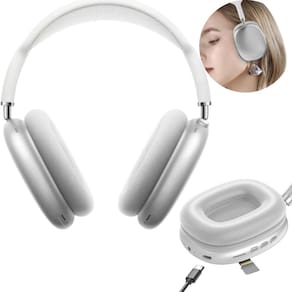 Fone Ouvido Headphone Bluetooth Ergonômico On-Ear Led Prata