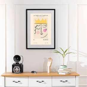 Quadro Picasso Dama Baralho - 60X48Cm