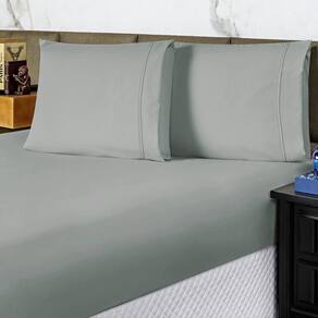 Jogo Cama Lençol Casal Conforto Percal 300 Fios 3 Peças