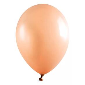Balão Em Latex Bexiga Salmão 12 Com 10 Unidades