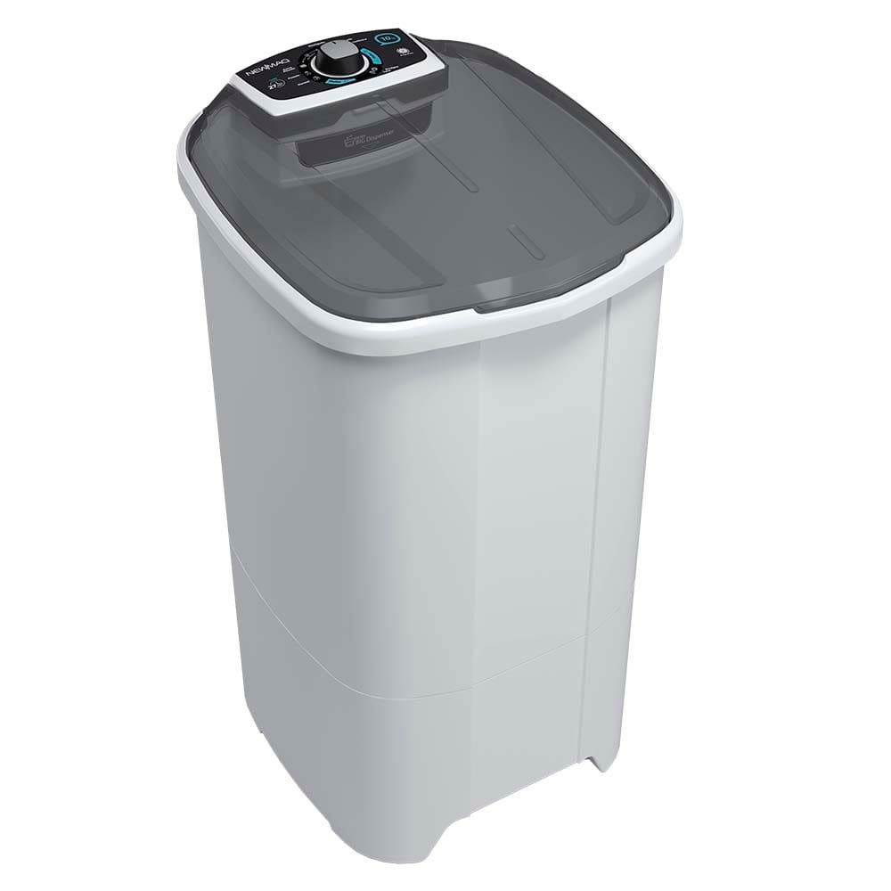 Tanquinho Newmaq 10 Kg com Lavagem por Turbilhonamento e Timer 9 Programas Branco 110V