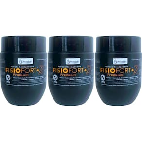 Kit com 3 Pomada Massageadora FisioFort Premium 240g