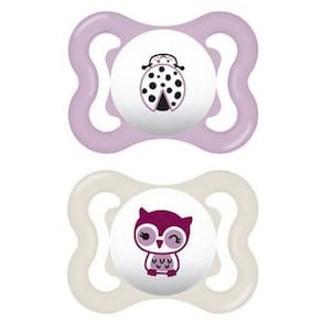 Chupeta Supreme - 0-6 meses Rosa - Embalagem Dupla - MAM