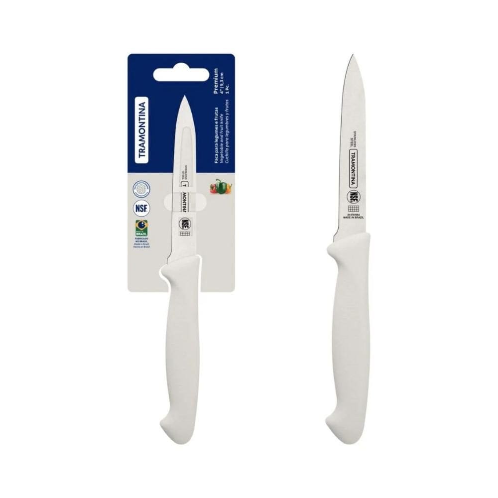 Faca para Frutas Tramontina Inox Plenus 4` 24470184 Branca
