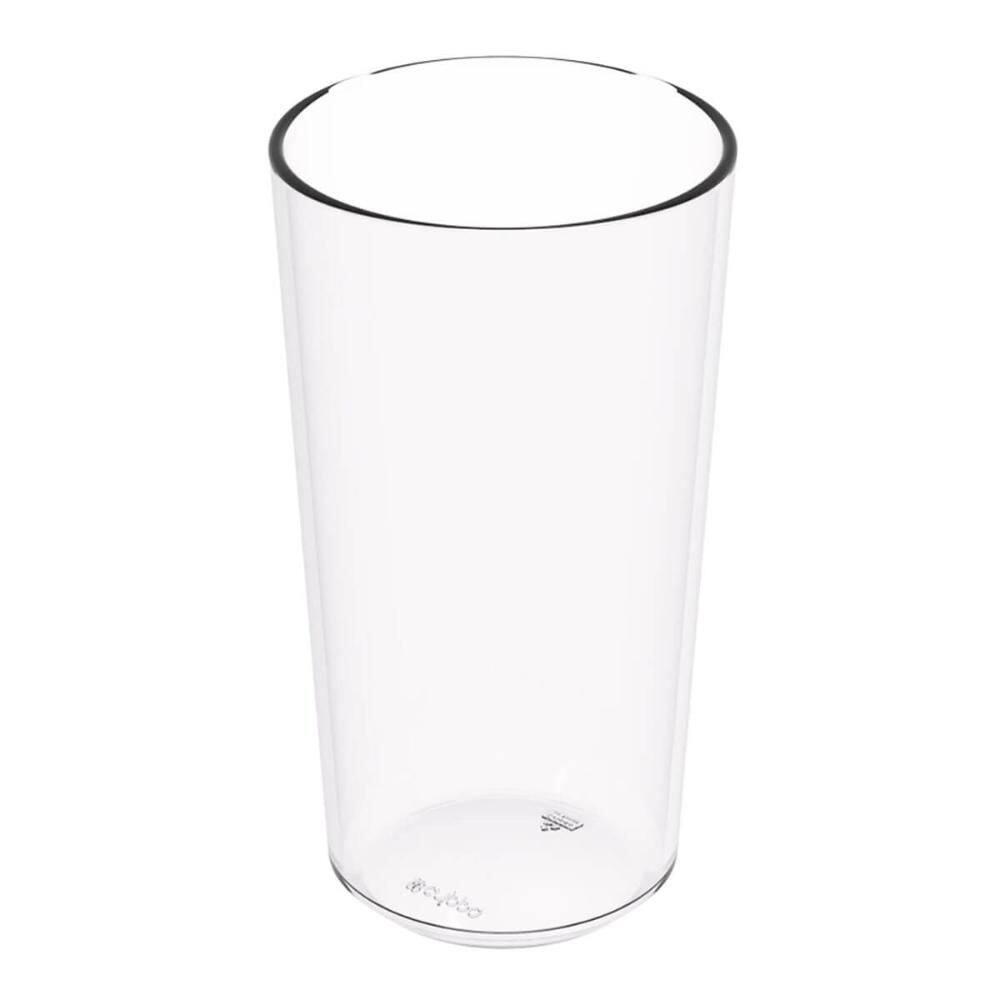 Copo Alto Crippa 500ml Plástico Transparente Escolar Refeitório Lanche Restaurante