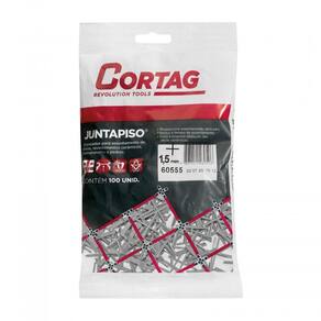 Espaçador Juntapiso 1,5mm Com 100 Peças Cortag