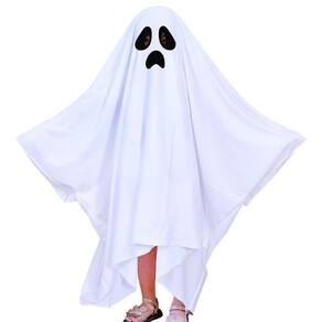 Fantasia Capa Fantasma Infantil Assombração Assustador Ghost Festa Halloween Dia das Bruxas Noites do Terror Morte Zumbi
