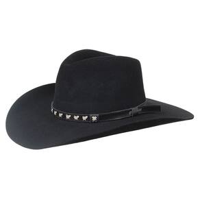 Chapéu Cavalgada Preto de Feltro Texas Diamond 34223