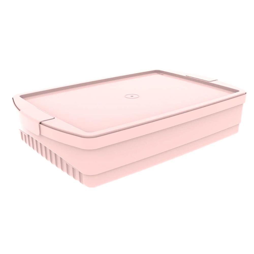 Caixa Organizadora 11L Himalaia Empilhável Crippa Com Tampa E Travas Laterais