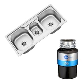 Cuba tripla Inox C/ Acessorios Debacco 20232 e Triturador de Alimentos 56 220v