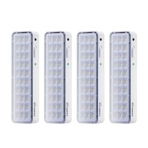 Kit 04 Luminárias de Emergência Led Intelbrás Autônoma Lea 31 com 30 Leds Branco Bivolt