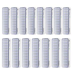 Kit 15 Luminárias de Emergência Led Intelbrás Autônoma Lea 31 com 30 Leds Branco Bivolt